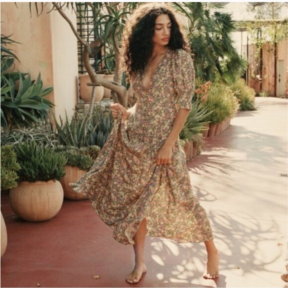 Doen Laurel Green Valley Dress